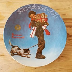 Vintage NWB Norman Rockwell Plate